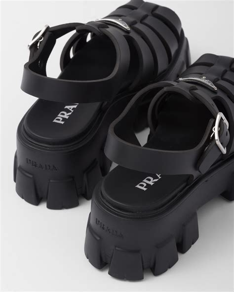 prada sandal rubber|monolith platform sandal women Prada.